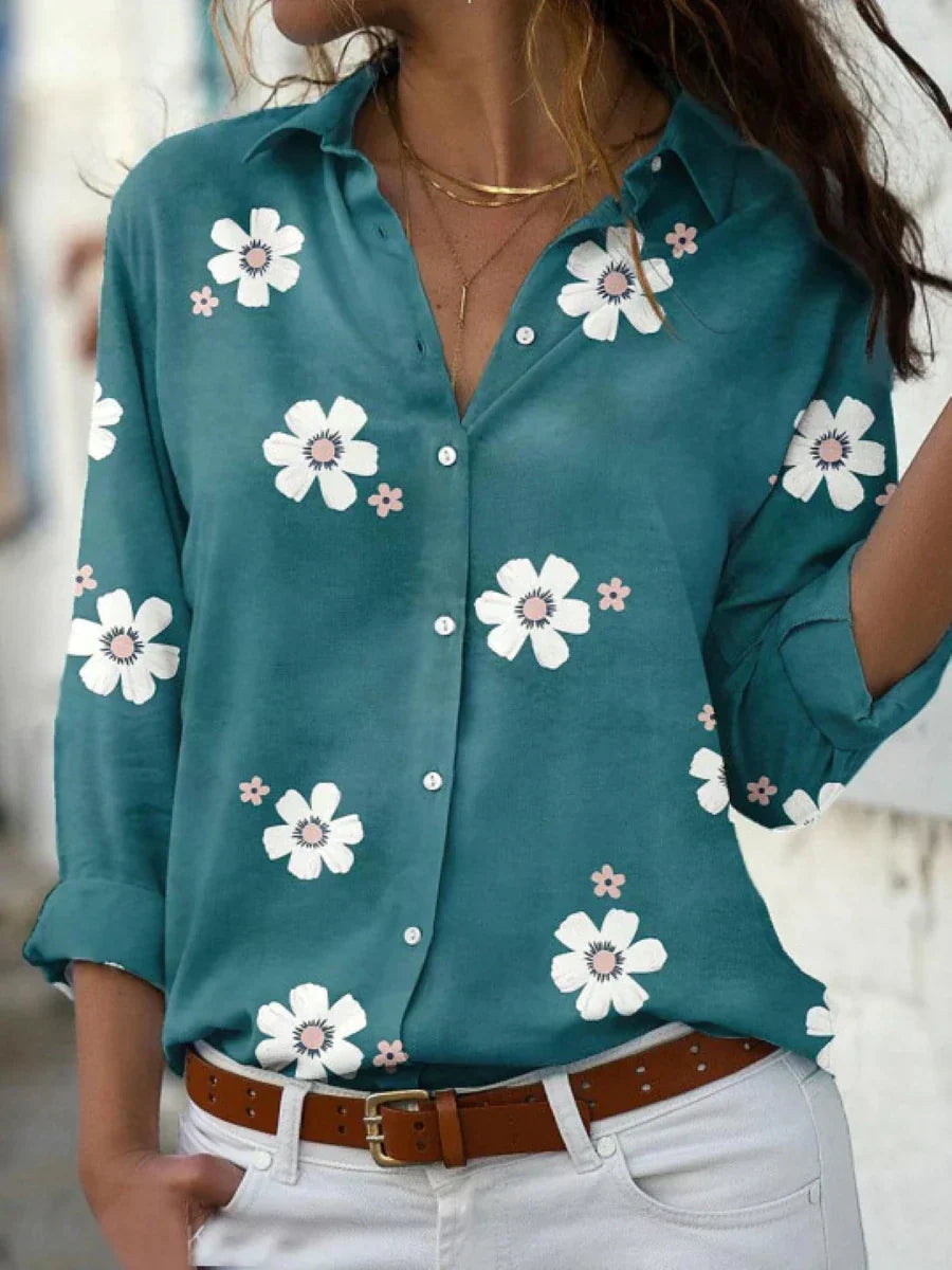 Darya™ | Bluse med blomstertrykk